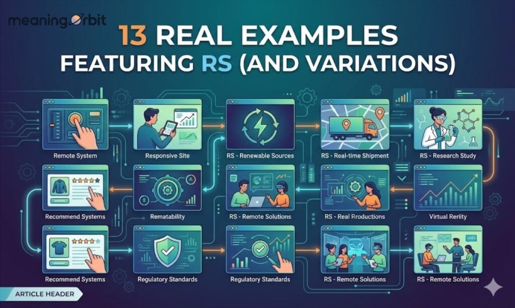 13 Real Examples Featuring RS (and Variations)