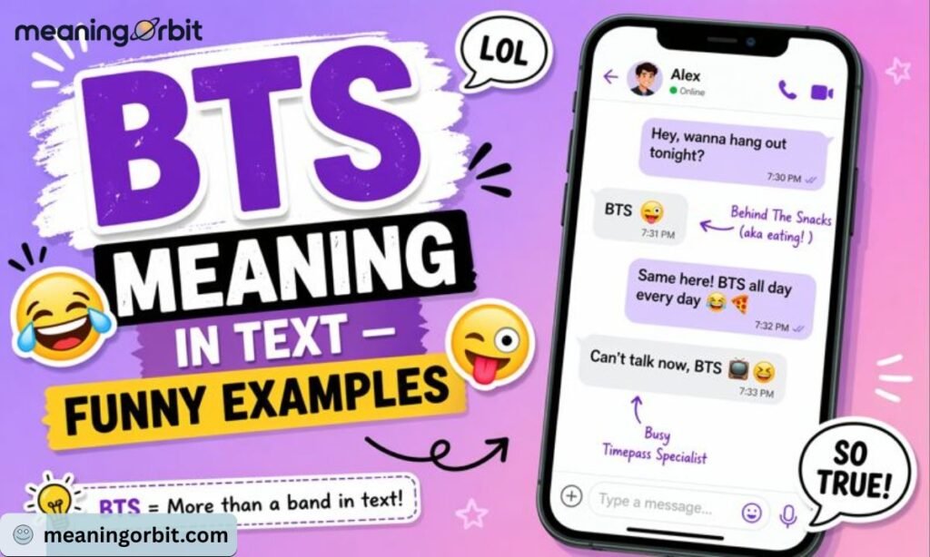 BTS Meaning in Text — Funny Examples