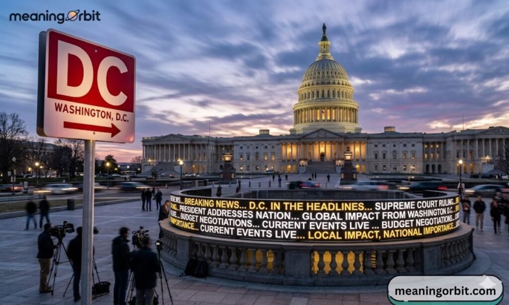 DC as Washington D.C. in News and Current Events