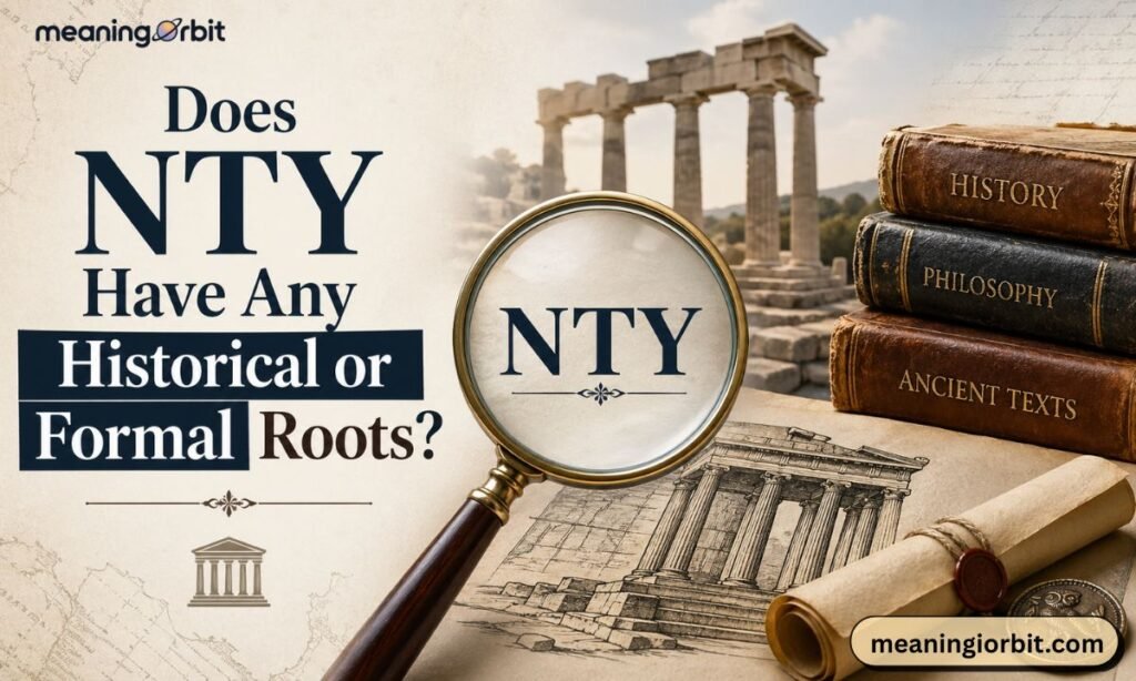 Does NTY Have Any Historical or Formal Roots
