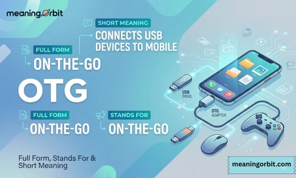 Full Form, Stands For and Short Meaning of OTG