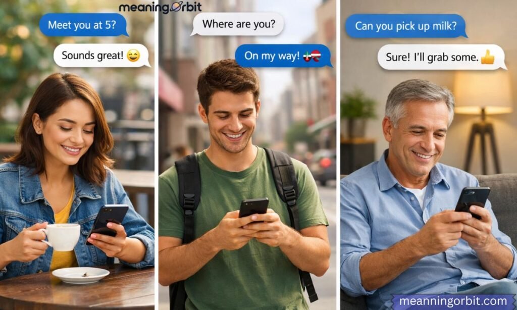 How People Use Text to Text in Daily Conversations