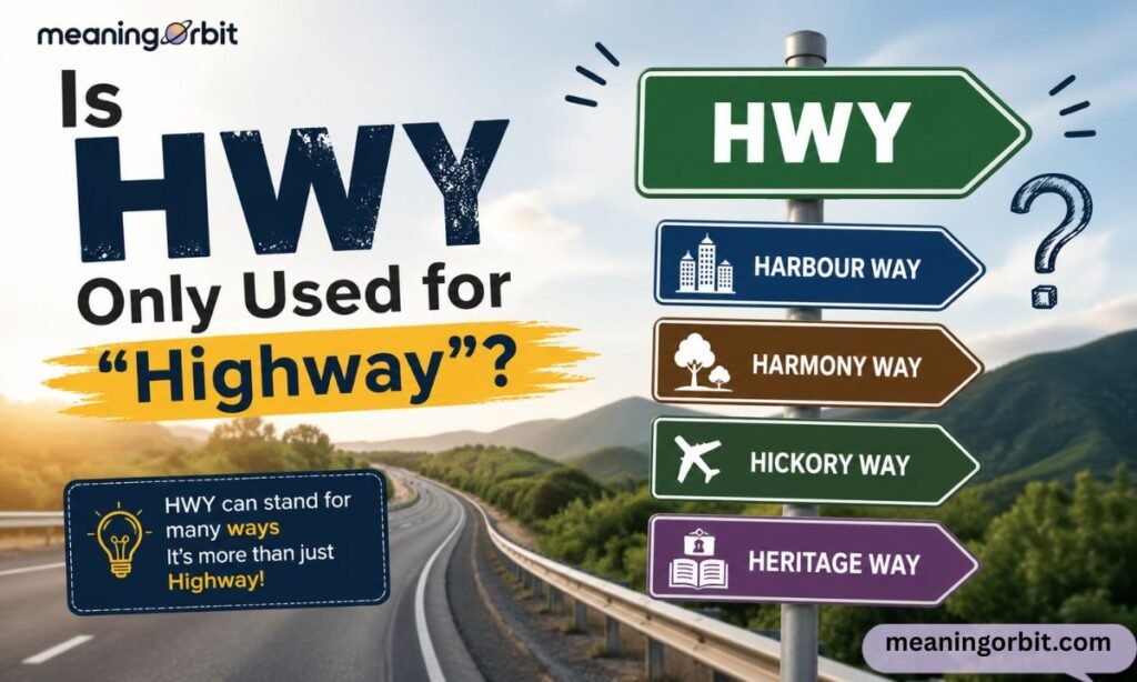 Is HWY Only Used for "Highway"?
