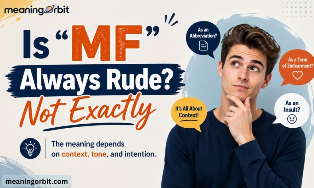 Is "MF" Always Rude? Not Exactly