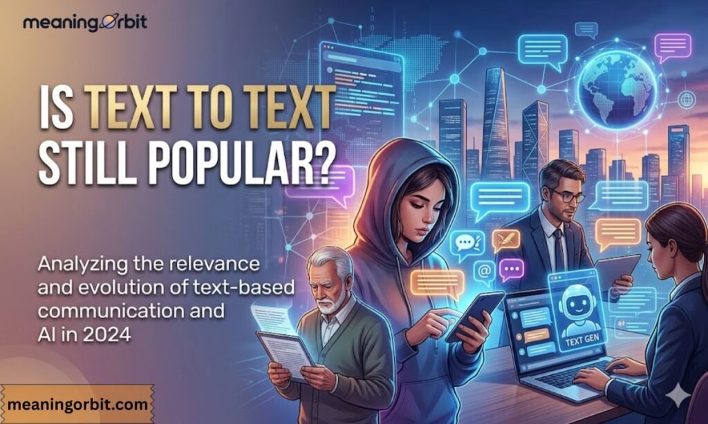 Is Text to Text Still Popular?
