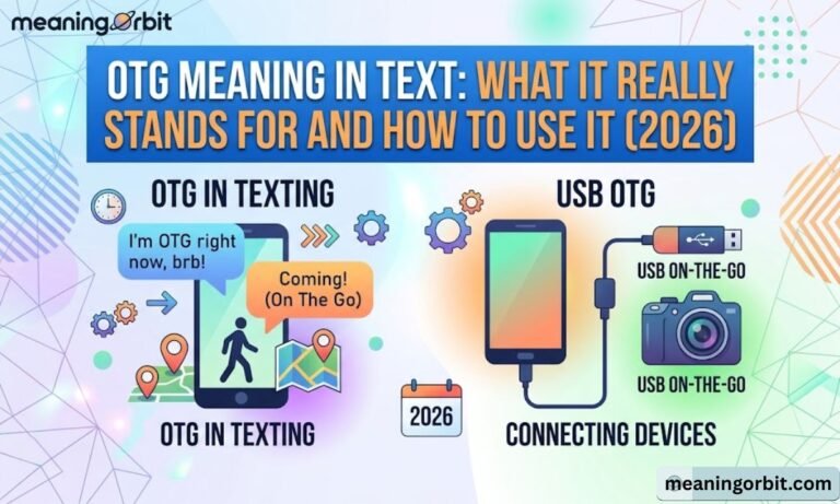 OTG Meaning in Text: What It Really Stands For and How to Use It (2026)