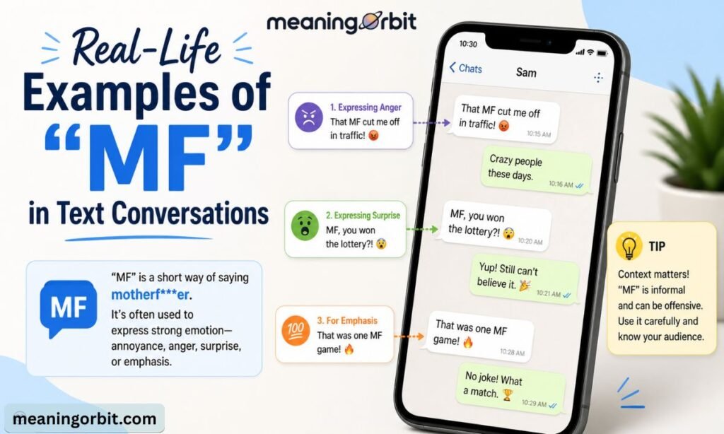 Real-Life Examples of "MF" in Text Conversations