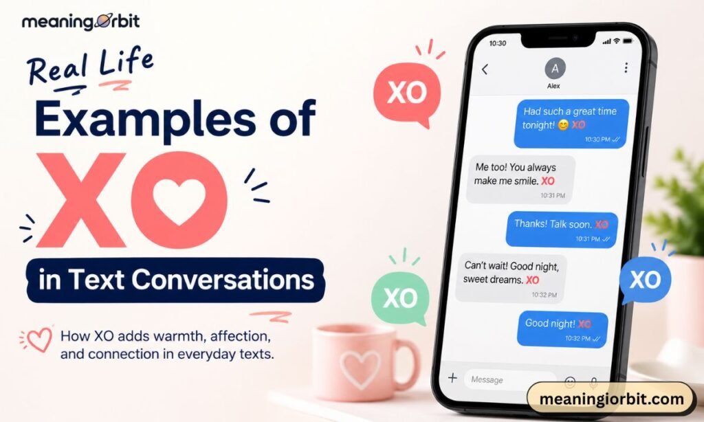 Real Life Examples of XO in Text Conversations