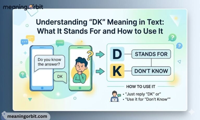 Understanding "DK" Meaning in Text: What It Stands For and How to Use It