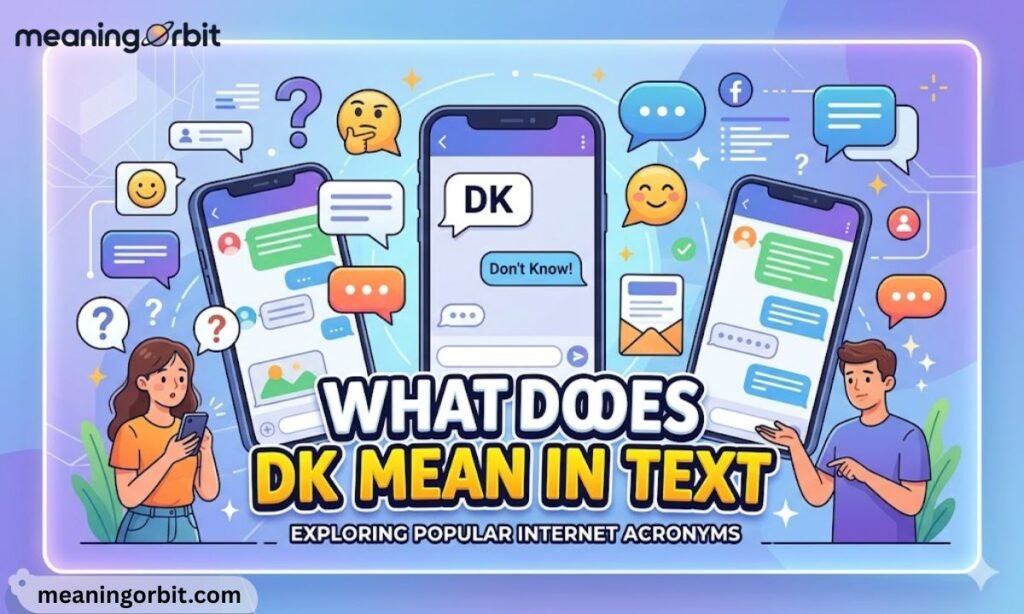 What Does DK Mean in Text