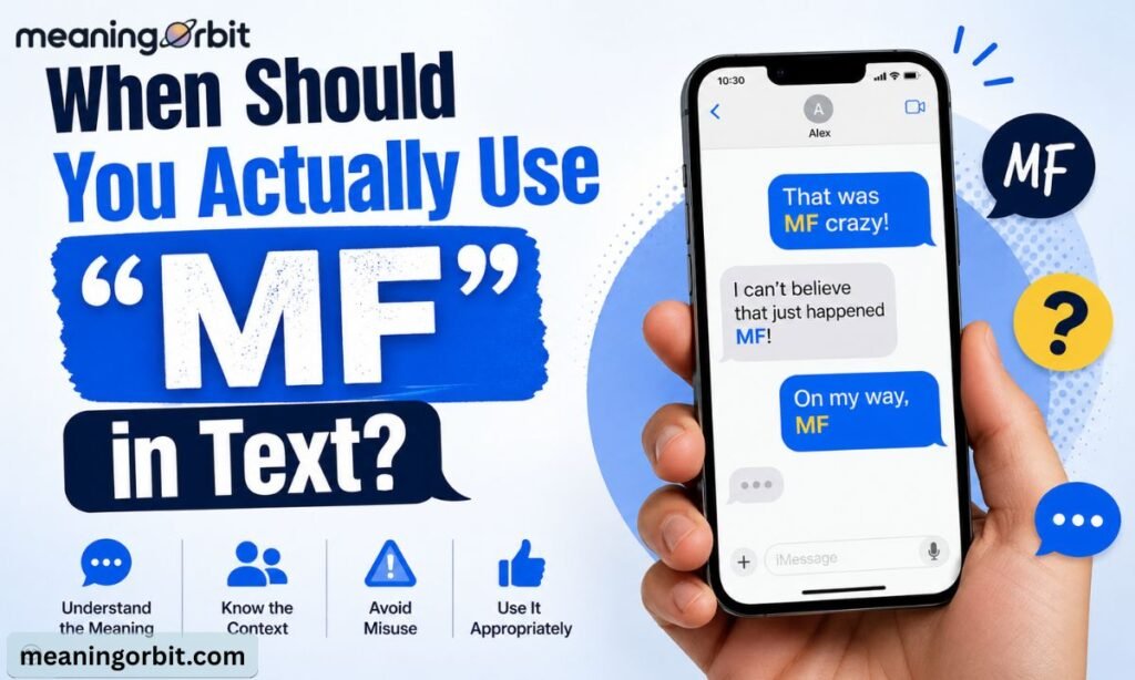 When Should You Actually Use "MF" in Text?