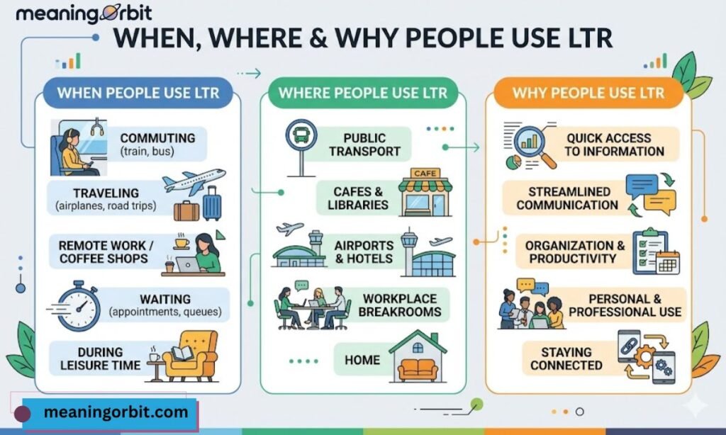 When, Where & Why People Use LTR