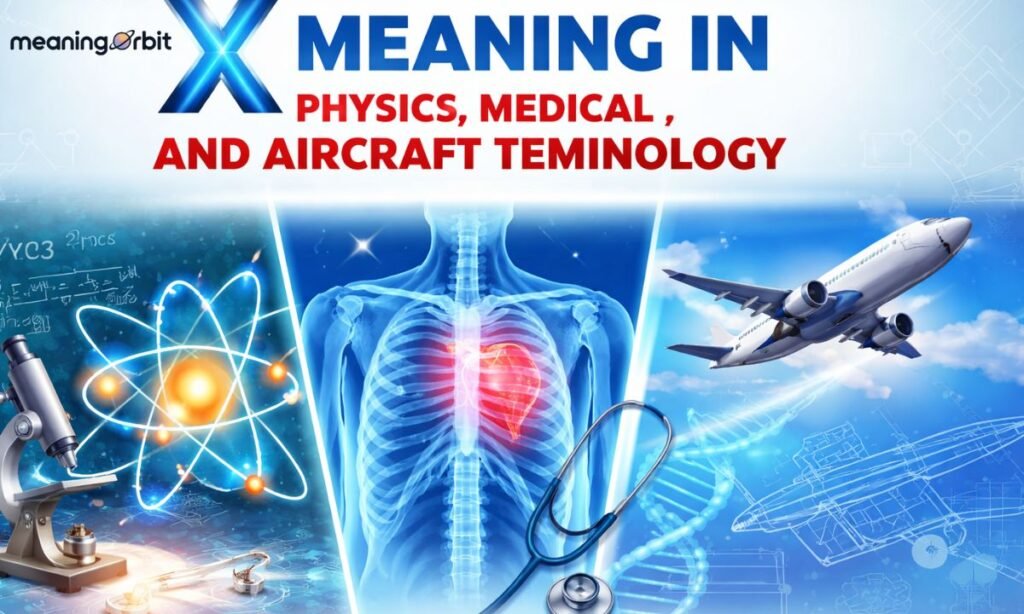 X Meaning in Physics, Medical, and Aircraft Terminology