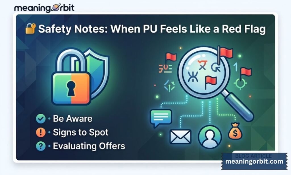 🔐 Safety Notes: When PU Feels Like a Red Flag