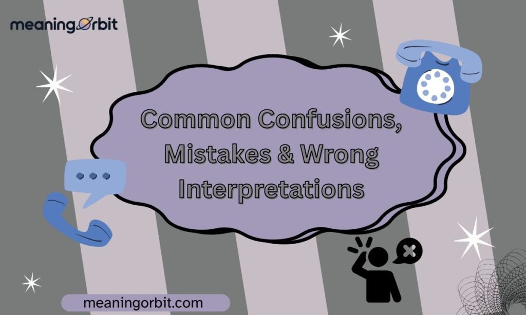 Common Confusions, Mistakes & Wrong Interpretations