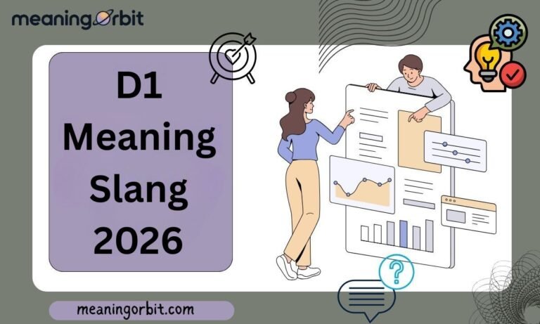D1 Meaning Slang 2026