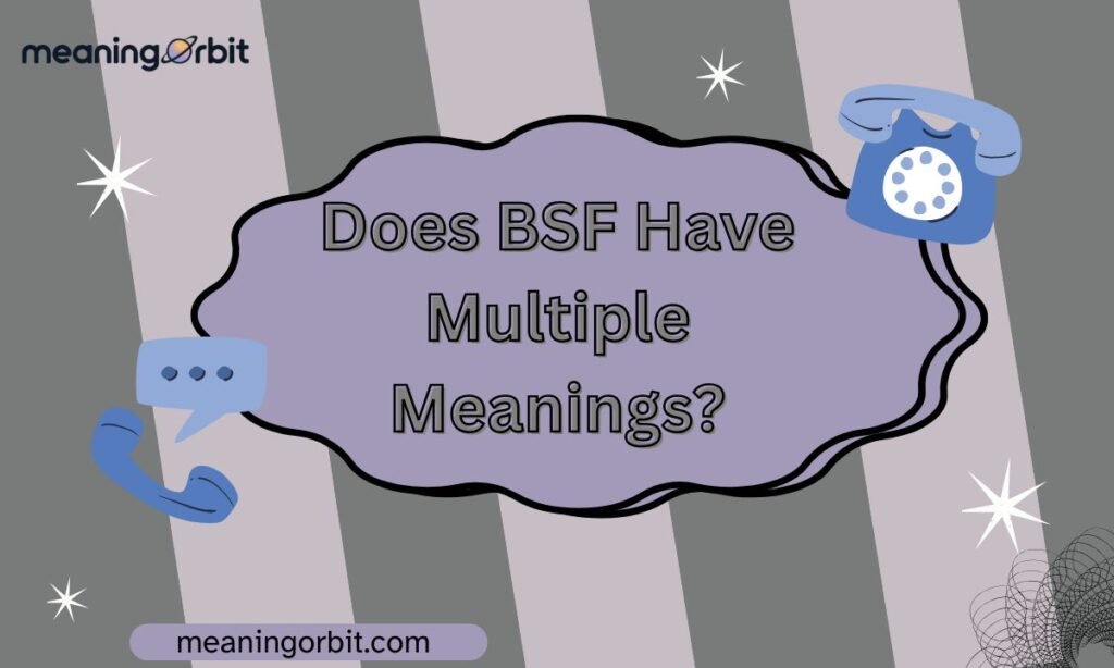 Does BSF Have Multiple Meanings?