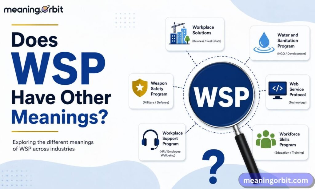 Does WSP Have Other Meanings