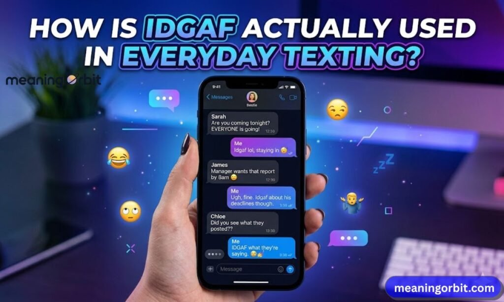 How Is IDGAF Actually Used in Everyday Texting