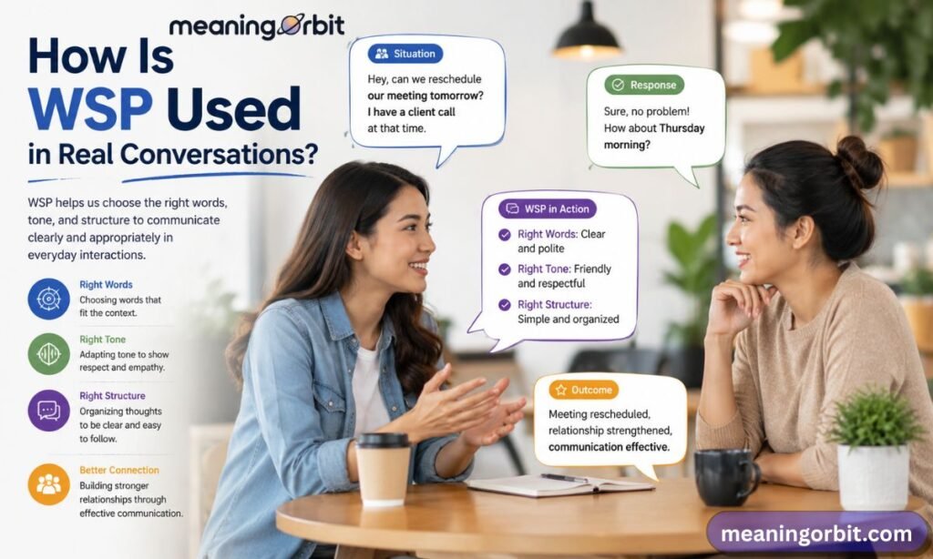 How Is WSP Used in Real Conversations