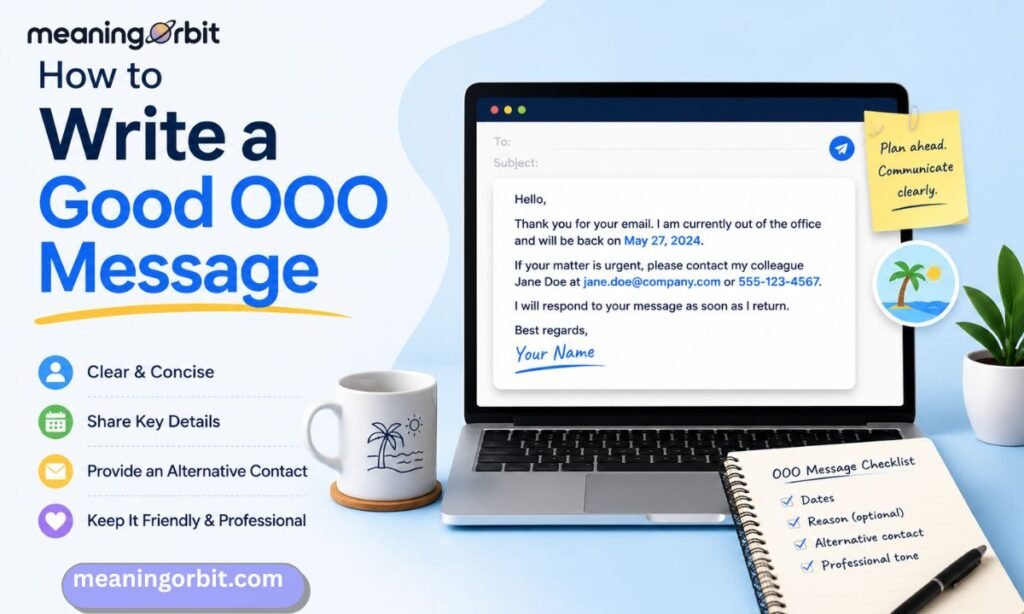 How to Write a Good OOO Message