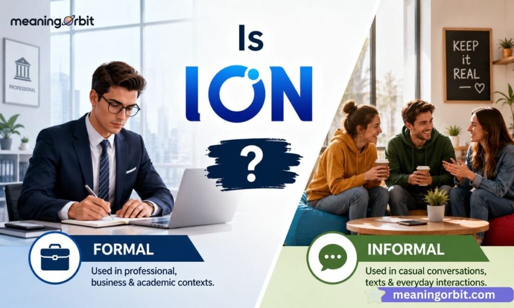 Is ION Formal or Informal