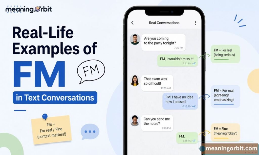 Real-Life Examples of FM in Text Conversations