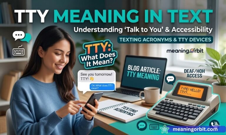TTY Meaning in Text
