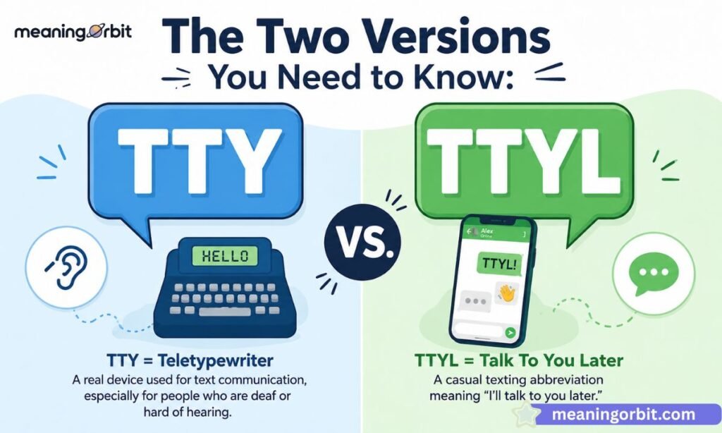 The Two Versions You Need to Know TTY vs. TTYL