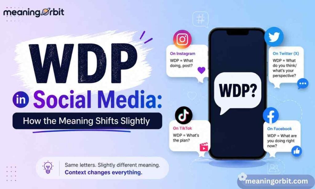 WDP in Social Media How the Meaning Shifts Slightly