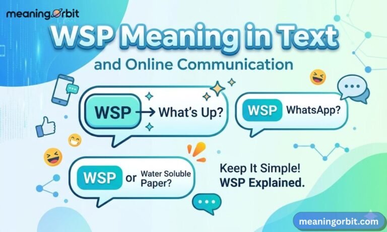 WSP Meaning in Text