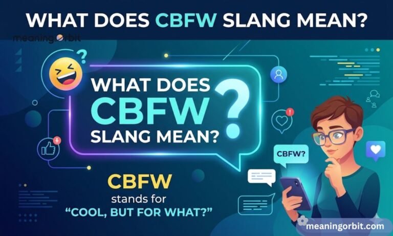 What Does CBFW Slang Mean
