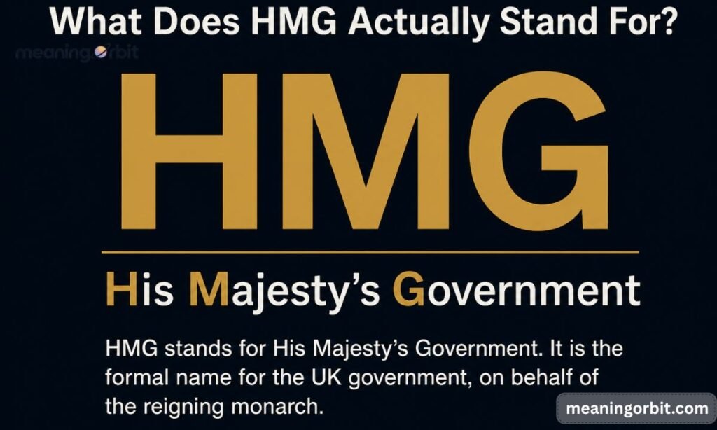 What Does HMG Actually Stand For?