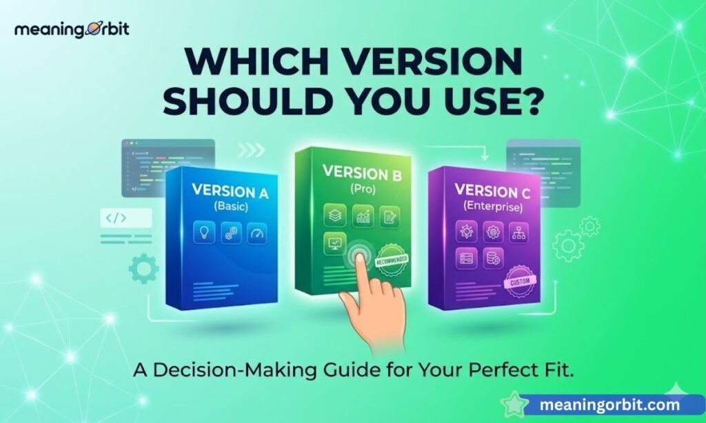 Which Version Should You Use