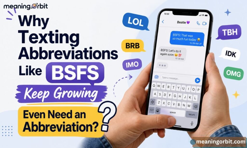 Why Texting Abbreviations Like BSFS Keep Growing Even Need an Abbreviation