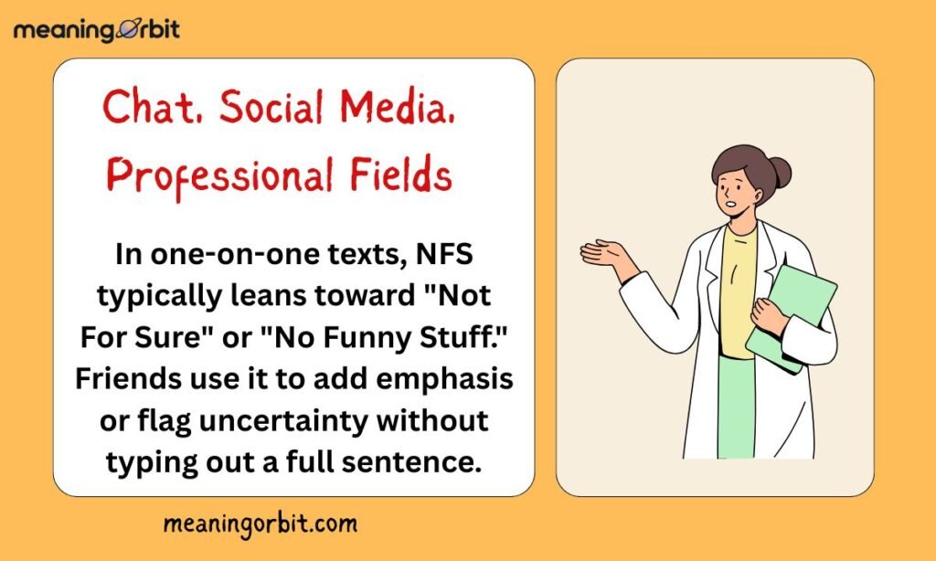 Chat, Social Media, Professional Fields