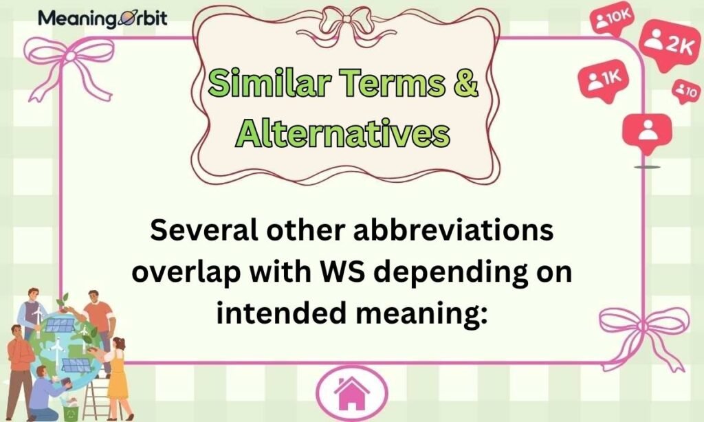 Similar Terms & Alternatives